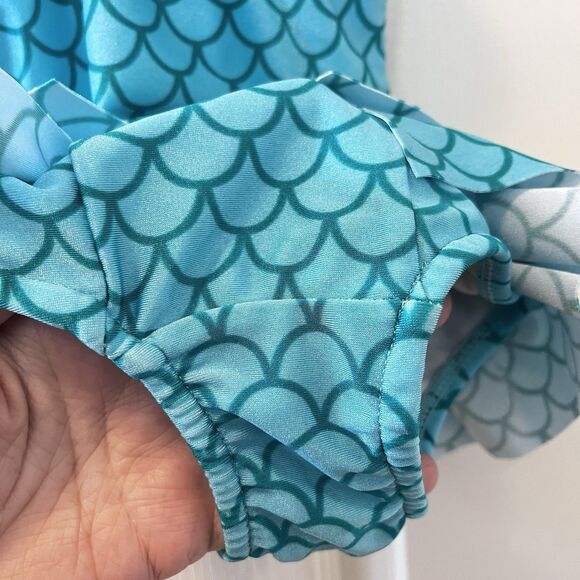 Love U Lots Mermaid One Piece Swimsuit UPF 50+ Girls Size 24 Months - Picture 10 of 10